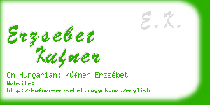 erzsebet kufner business card